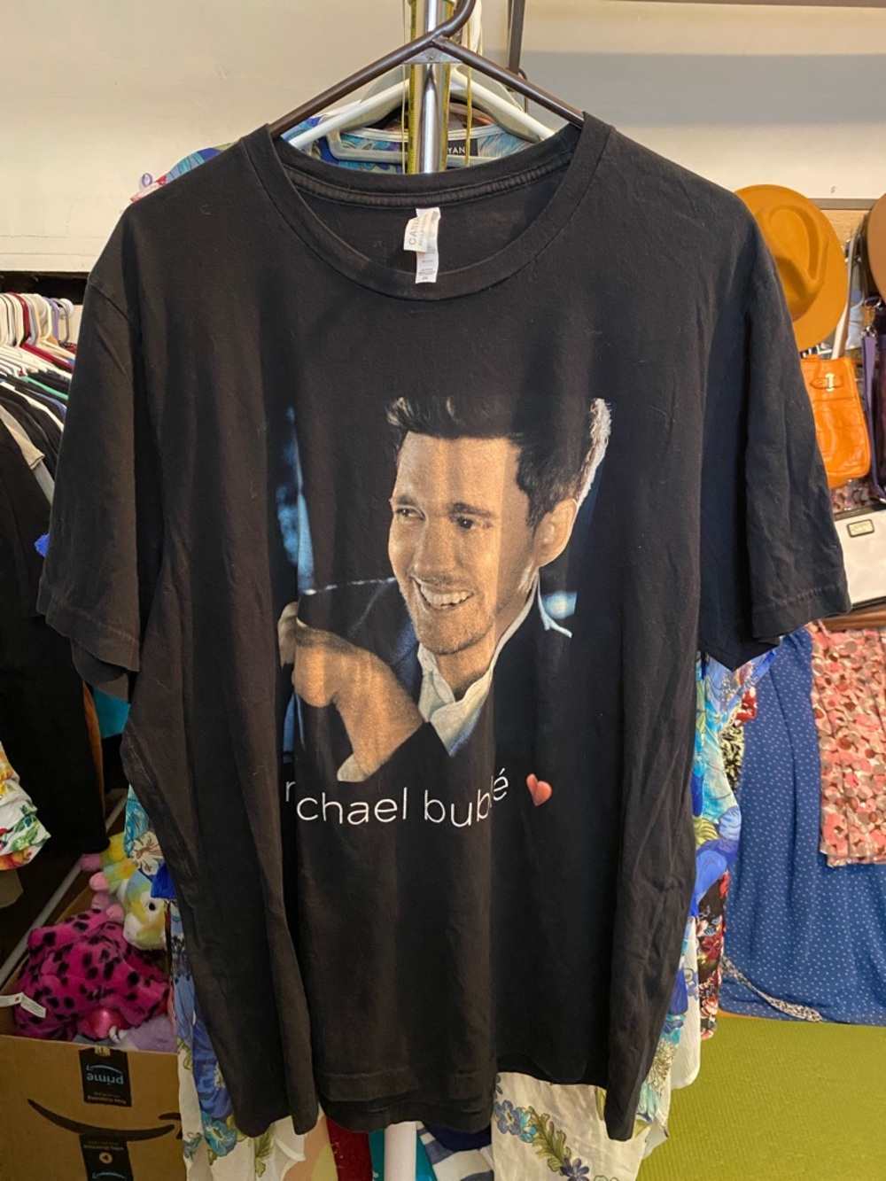 Michael Bublé Photo Tee with Red Heart